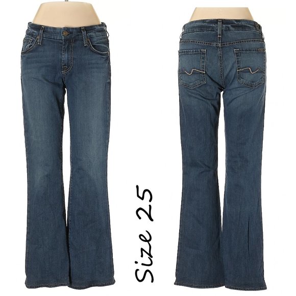 ⭐7FAM Kimmie Bootcut Jeans 25⭐ - Picture 2 of 9